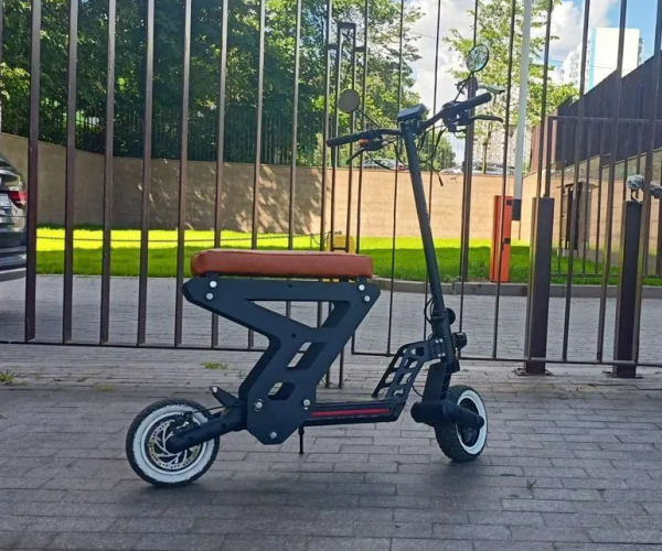 Минискутер из электросамоката Kugoo G2 PRO, самокат с сидушкой от скутера