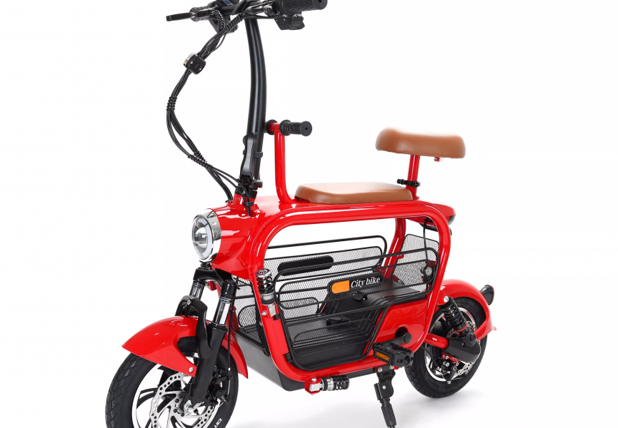 Электрический Pet-Bike - самокат для всей семьи, включая собачку!
